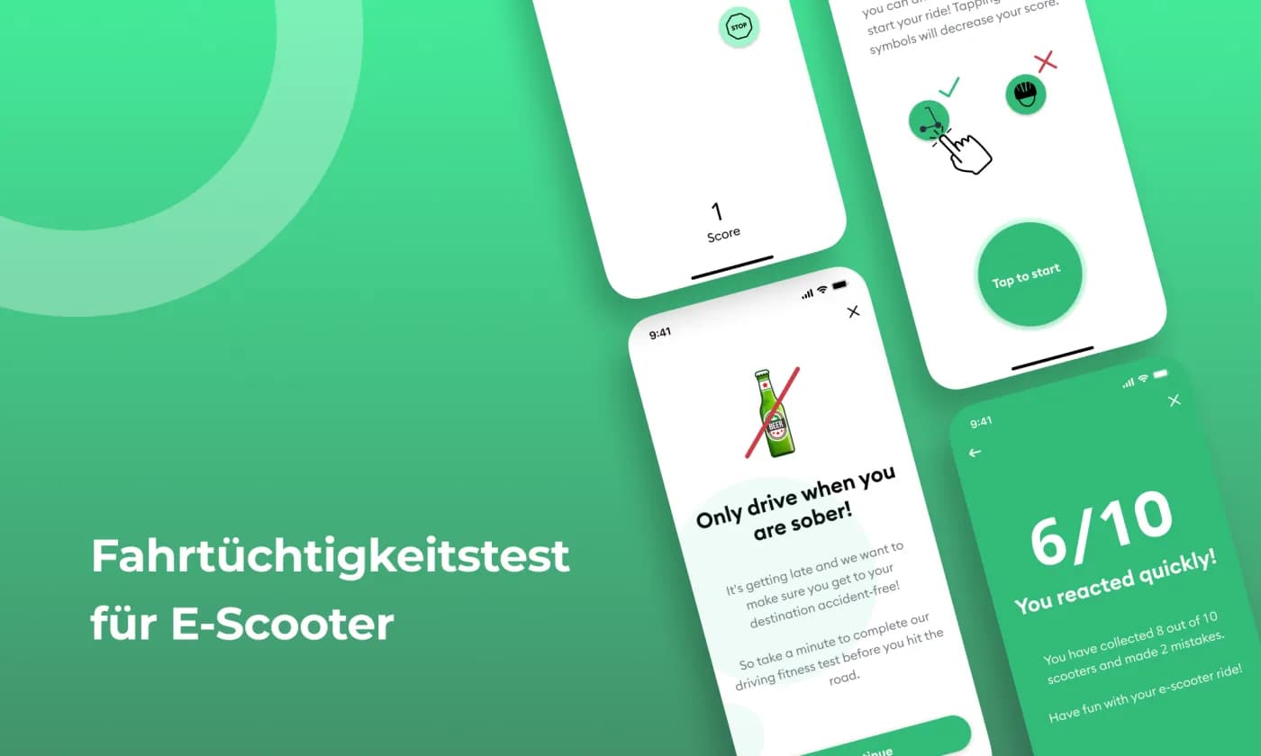 Fahrtüchtigkeitstest für E-Scooter